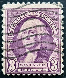 US STAMP 1930 G.WASHINGTON 3 C PURPLE - Picture 1 of 1