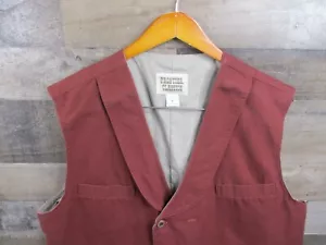 Frontier Classics Vest Mens XL Rust Brown Double Breasted Western Waist Coat - Picture 1 of 10