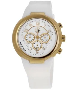 Reloj para hombre Philip Stein Active 45 mm cronógrafo esfera blanca 32-AGW-RW-PO - Imagen 1 de 4