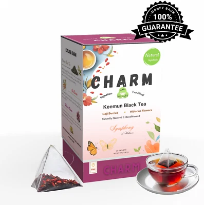 Mezcla de té CHARM - Aumento de belleza y circulación, antioxidante, hoja entera, 20 sobres Foto 1 de 4