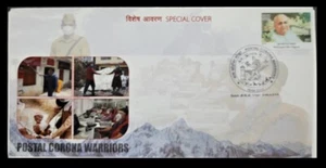 164. INDIA 2020 SPECIAL COVER POSTAL CORONA WARRIORS, HEALTH PANDEMIC - Picture 1 of 2