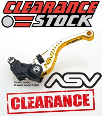 Palanca de embrague corto Suzuki GSXR750 2011-2018 ASV C5 - dorado + plateado Foto 1 de 4