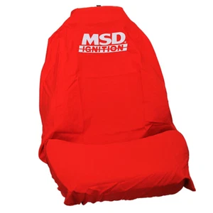 MSD MSD-THROW Throw Over Seat Cover Red with Logo for Bucket Seat - Picture 1 of 6