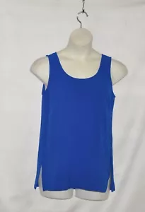 Linea by Louis Dell'Olio Gauze Crepe Swing Tank Taglia S Zaffiro - Foto 1 di 2