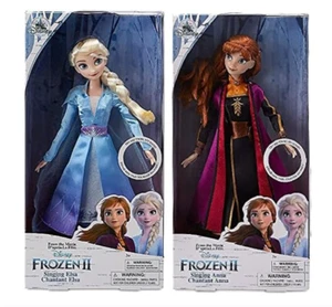 Disney Store Official Frozen 2 Singing Princess Elsa & Anna classic Dolls set - Picture 1 of 1