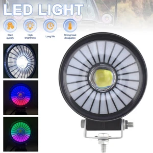 Luz de trabajo LED redonda luz colorida luces de circulación diurna camión todoterreno UTV EE. UU. - Imagen 1 de 19