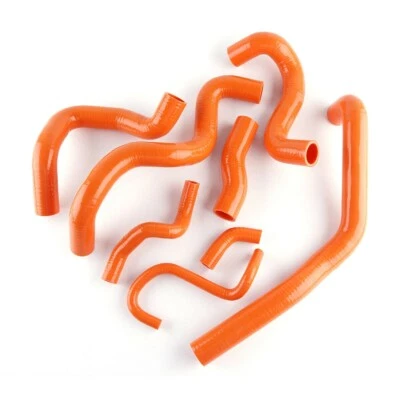 For Mini Cooper S JCW R55 R56 R57 1.6L Silicone Radiator Heater Hose Kit Orange - Image 1 of 4