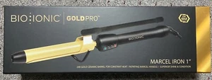 Bio Ionic Gold Pro 24K Gold Barrel Ceramic Curling Iron 1in Barrel - Picture 1 of 3