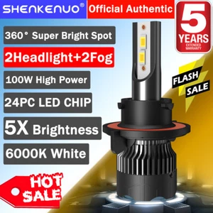 Para GMC Yukon XL 1500 2007-2014 4x faros LED haz alto bajo bombilla antiniebla M8 - Imagen 1 de 16