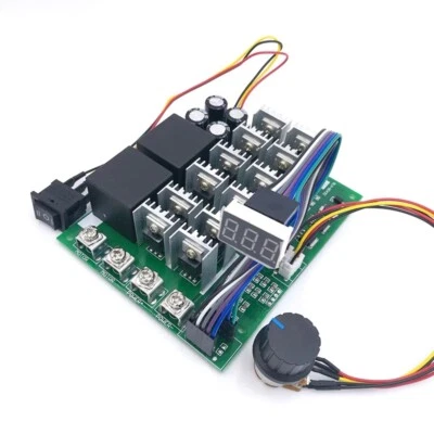 Digital 100A 10-55V PWM DC Motor Speed Controller Forward Reversal adjustable - Image 1 of 4