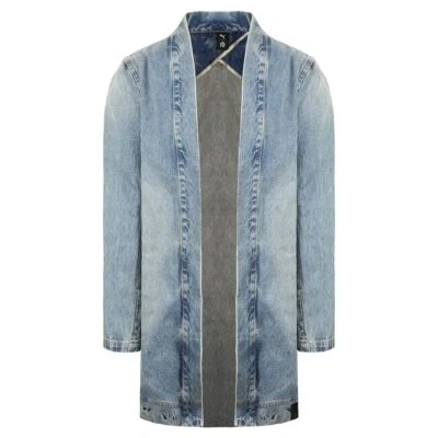 Puma x XO Long Sleeve Bleached Mens Denim Kimono - Image 1 of 4