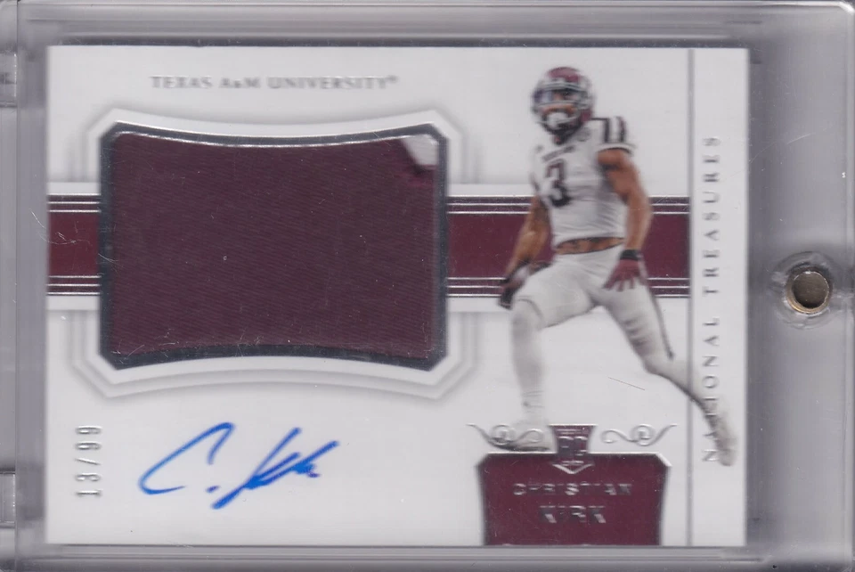 Christian Kirk 2018 National Treasures Collegiate Rpa Rc On Card Auto (13/99) - Image 1 of 2