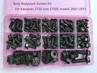 For Kawasaki Z750 (not Z750S model) 2007-2012 Bolts Bodywork Screws Kit Nuts T2 - Image 1 of 4