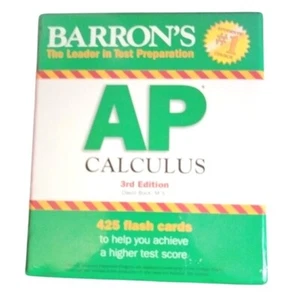 Barron's AP Calculus Flash Cards 425 Cards 3rd Edition Test Prep Math NEW Sealed - Picture 1 of 5