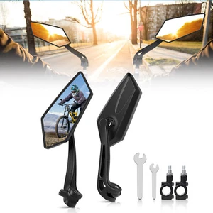 2pcs Bike Mirrors Bar End Bicycle Mirrors for Handlebars Bicycle Cycling + Tools - Picture 1 of 24