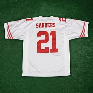 Deion Sanders Reebok San Francisco 49ers Authentic On-Field EQT White Jersey - Picture 1 of 5
