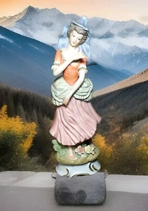 VNTG Figurines Woman Bisque Porcelain Made in Taiwan Rep of China 12"H - Picture 1 of 11