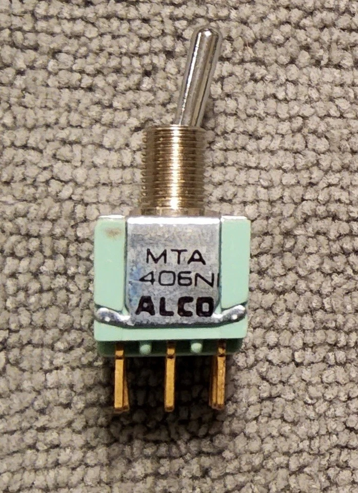 НОВЫЙ ALCO MTA406N 4PDT ON - НА ПАНЕЛИ ДЕРЖАТЕЛЬ ПЕРЕКЛЮЧАТЕЛЬ 6A 125V - Изображение 1 из 4