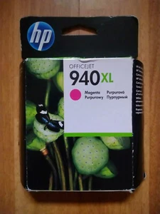 Genuine HP Officejet 940XL Magenta Ink C4908AE 2018 SEALED - Picture 1 of 2
