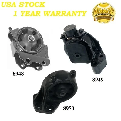 3PCS Front & Rear Motor Mount FIT Hyundai XG300 3.0L 2001; XG350 3.5L 2002-2005 - Imagem 1 de 4
