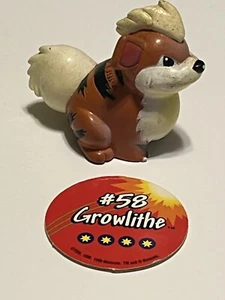 Tomy Pokemon Growlithe #58 Figure & POG - TOMY CGTSJ - VTG - Picture 1 of 7