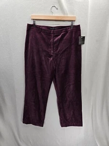 Neu mit Etikett Apostrophe lila Samt Metropolitan Luxe $ 44 Hose Größe 14 - Bild 1 von 9
