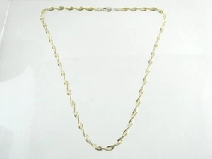 FAS Italy Sterling Silver Twirled Rope Chain Necklace 925 17.5 Inch Length 7.8g - Picture 1 of 12