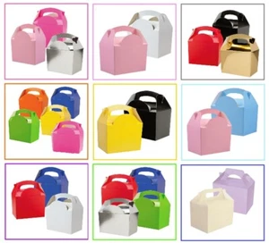 Childrens Themed Plain Birthday Party Meal Boxes - Recyclable Food Plate Box - Picture 1 of 13