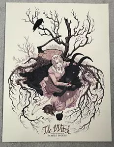 Serigrafia The Witch di Becky Cloonan Mondo VVitch 117/250 Eggers 18x24 Horror - Foto 1 di 2