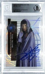 2015 Star Wars High Tek BAI LING "Bana Breemu" Signed Auto Card BAS Slabbed - Picture 1 of 3