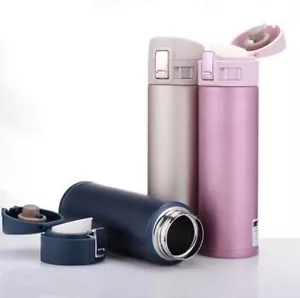 Insulated Cup Thermos Mug Thermal Coffee Tea 500ml Stainless Steel Water Bottle - Picture 1 of 12