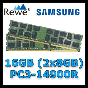 Kit RAM 16GB (2x8GB) PC3-14900R Samsung DDR3-1866MHz * NON PER PC * - Imagen 1 de 1