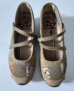 Zapatos para mujer SKECHERS talla 8 abatibles cuero desierto marrón Mary Jane - Imagen 1 de 11