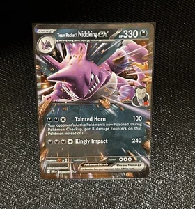 Team Rocket's Nidoking ex 119/182 Sv10: Destined Rivals Holo - Imagen 1 de 1