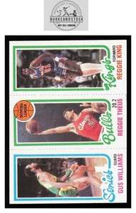 1980-81 Topps #41 / 128 / 233 Gus Williams / Reggie Theus / Reggie King NM - Picture 1 of 2