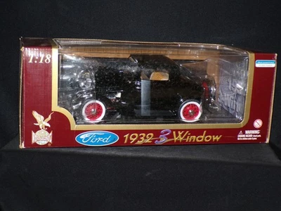 1932 FORD 3 WINDOW COUPE MODEL SCALE 1/18th DIE CAST METAL. REDUCED. - Image 1 of 3