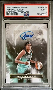 JONQUEL JONES Autograph 2023 Panini WNBA Origins New York Liberty Auto SP PSA 9 - Picture 1 of 2