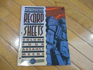 Battletech Record Sheets Volume 4 Assault Mechs 1650 - Picture 1 of 1