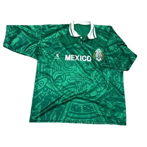 Vintage  Mexico National Team Jersey REPLICA Aztec Soccer Men’s XL - Picture 1 of 9