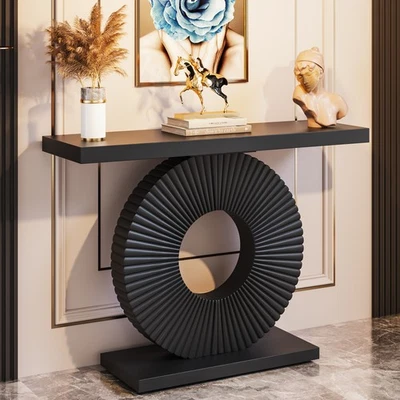 100cm Entryway Console Table for Hallway, Narrow Sofa Table for Living Room - Image 1 of 4