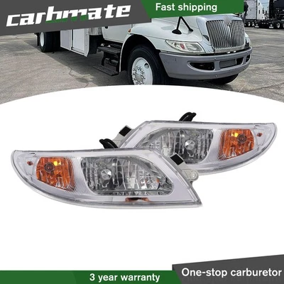 Par de faros delanteros diestro+izquierdo para International 4100 4200 4300 4400 8500 8600 Foto 1 de 4