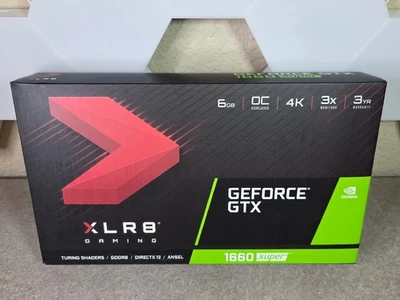 PNY GeForce GTX 1660 SUPER 6GB Single Fan XLR8 Gaming Overclocked Edition Works! - Image 1 of 4