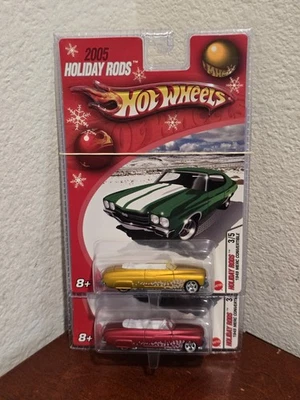 Lote de 2 Hot Wheels Holiday Rod 2005 3/5 Merc convertible dorado, rojo Foto 1 de 4