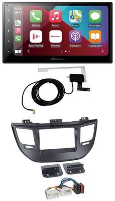 Pioneer USB Bluetooth DAB MP3 2DIN Autoradio für Hyundai Tucson ab 15 schwarz - Bild 1 von 4