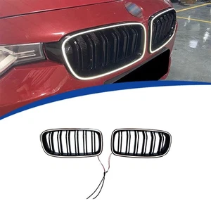 2pcs Front Racing LED Grilles for BMW 3 Series F30 330I Front Bumper Grill - Picture 1 of 14