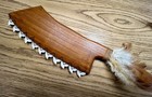 Hawaiian Style Tribal Wood War Club Weapon with Shark Teeth 16”