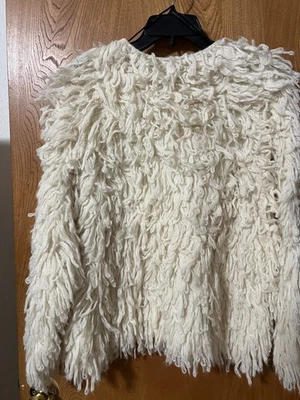 Women’s Massimo Dutti Loop Knit Sweater Cream Color Size S.Made In Italy - Image 1 of 4