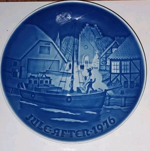 1976 Bing & Grondahl B&G Christmas Plate “Jule Aften” Denmark Porcelain VTG - Picture 1 of 2