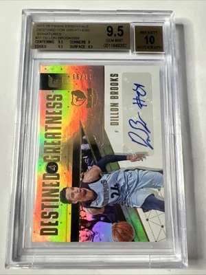 Dillon Brooks 2017-18 Panini Essentials Destined 4 Rookie Auto /99 BGS 9.5 RC - Image 1 of 4