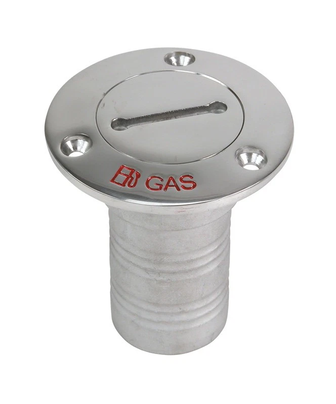 Whitecap 6123 заполнение бензиновой деки из нержавеющей стали для шланга 1-1/2 дюйма - Изображение 1 из 1